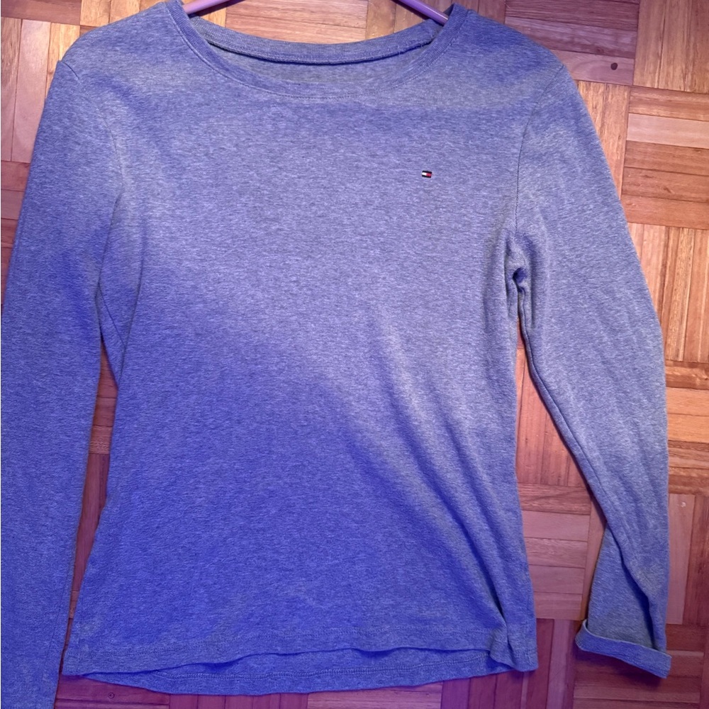 Grey Long Sleeve Top